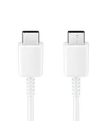 Cable USB 2.0 Tipo-C Samsung EP-DA705BWEGWW/ USB Tipo-C Macho - USB Tipo-C Macho/ 1m/ Blanco