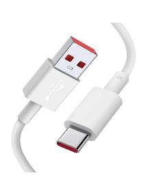 Cable USB Xiaomi 6A Type-A to Type-C/ USB Macho - USB Tipo-C Macho/ 1m/ Blanco