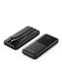 Powerbank 10000mAh Vention FHOB0/ 22.5W/ Negra/ Incluye Cable USB TIpo-C y Lightning