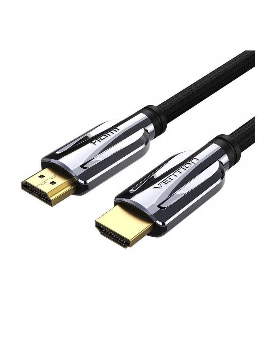 Cable HDMI 2.1 8K Vention AALBH/ HDMI Macho - HDMI Macho/ 2m/ Gris y Negro