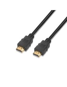 Cable HDMI 2.0 4K Aisens A120-0372/ HDMI Macho - HDMI Macho/ Hasta 10W/ 2250Mbps/ 10m/ Negro