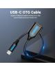 Cable USB 2.0 Vention CCSBB/ USB Tipo-C Macho - USB Hembra/ 15cm/ Negro