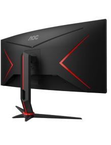 Monitor Gaming Ultraparonámico Curvo AOC CU34G2XP/BK 34'/ WQHD/ 1ms/ 180Hz/ VA/ Negro