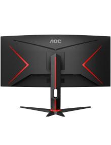 Monitor Gaming Ultraparonámico Curvo AOC CU34G2XP/BK 34'/ WQHD/ 1ms/ 180Hz/ VA/ Negro