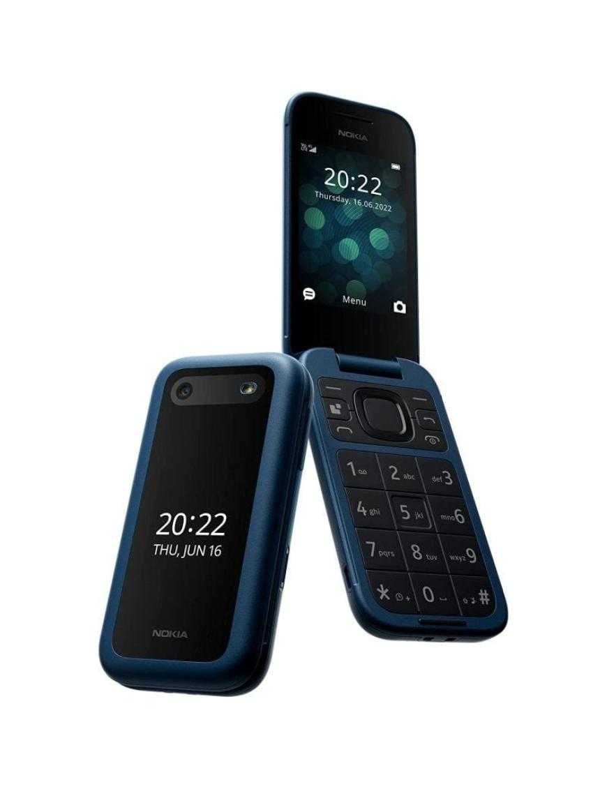 Teléfono Móvil Nokia 2660 Flip/ Azul