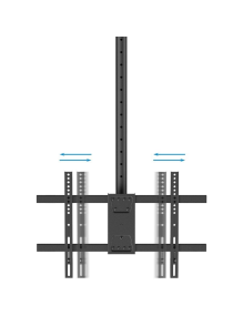 Soporte de Techo Giratorio/ Inclinable/ Nivelable TooQ LPCE2286TSLI-XL-B para 2 TV de 43-86'/ hasta 100kg
