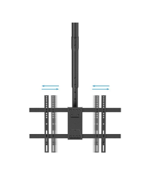 Soporte de Techo Giratorio/ Inclinable/ Nivelable TooQ LPCE1186TSLI-B para TV de 43-86'/ hasta 60kg