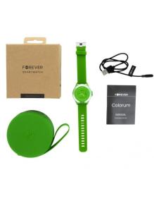 Smartwatch Forever Colorum CW-300/ Notificaciones/ Frecuencia Cardíaca/ Verde