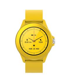 Smartwatch Forever Colorum CW-300/ Notificaciones/ Frecuencia Cardíaca/ Amarillo