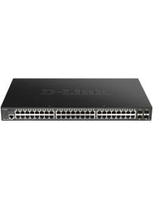 Switch Gestionado D-Link Smart DGS-1250-52XMP 52 Puertos/ RJ-45 10/100/1000 PoE/ SFP