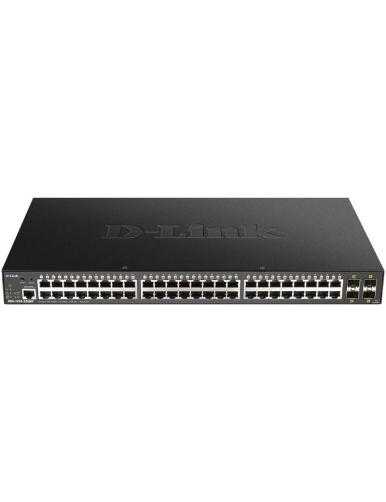 Switch Gestionado D-Link Smart DGS-1250-52XMP 52 Puertos/ RJ-45 10/100/1000 PoE/ SFP