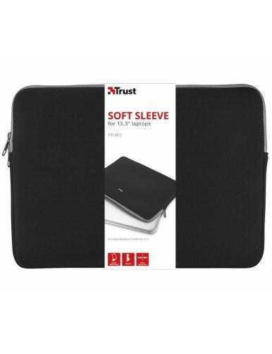 Funda Trust Primo Soft Sleeve para Portátiles hasta 13.3'/ Negra