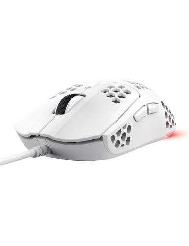 Ratón Gaming Trust Gaming GXT 929W Helox/ Hasta 6400 DPI/ Blanco