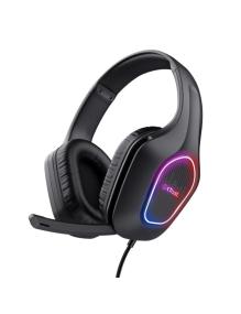 Auriculares Gaming con Micrófono Trust Gaming GXT 416 Zirox/ Jack 3.5/USB Negros