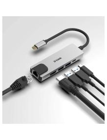 Docking USB Tipo-C D-Link DUB-M520/ 2xUSB/ 1xUSB Tipo-C/ 1xHDMI/ 1xRJ45/ 1xThunderbolt/ Gris