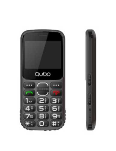 Teléfono Móvil Qubo X-230BKC para Personas Mayores/ Negro