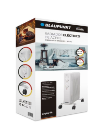 Radiador de Aceite Blaupunkt BP1015/ 1000W/ 5 Elementos Caloríficos