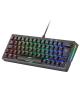 Teclado Gaming Mecánico Mars Gaming MKMINIPRO/ Switch Marrón/ Negro