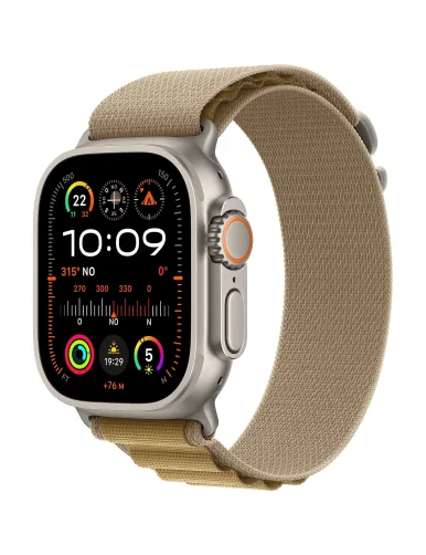 Apple Watch Ultra 2/ GPS/ Cellular/ 49mm/ Caja de Titanio/ Correa Loop Alpine Canela Mediana