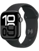 Apple Watch Series 10/ GPS/ 42mm/ Caja de Aluminio Negro Azabache / Correa Deportiva Negra M/L