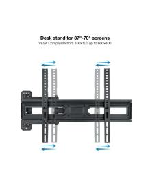 Soporte de Pared Giratorio/ Inclinable/ Nivelable TooQ LP7863TN-B para TV de 37-70'/ hasta 35kg