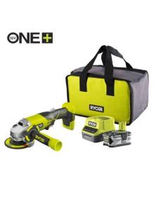 Amoladora Sin Cable Ryobi ONE+ R18AG-140S/ 1 Batería 18V 4.0 Ah/ Cargador 2.0 A/ Bolsa de Transporte