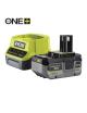 Cargador + Batería de litio Ryobi ONE+ RC18120-140X/ 18V 4,0Ah