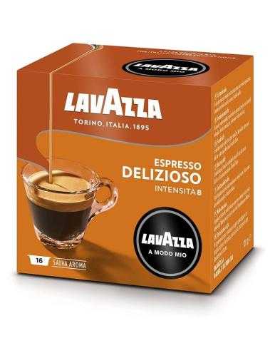 Cápsula Lavazza Deliziosamente para cafeteras A Modo Mio/ Caja de 16