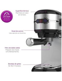 Cafetera Expreso Grunkel CAFPRESOH-20/ 1450W/ 20 Bares