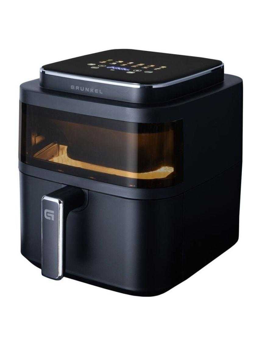 Freidora por Aire / Sin Aceite Grunkel Black Light Fryer/ 1400W/ Capacidad 6L