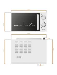 Microondas Grunkel MWG-25SG/ 900W/ Capacidad 25L/ Función Grill/ Blanco