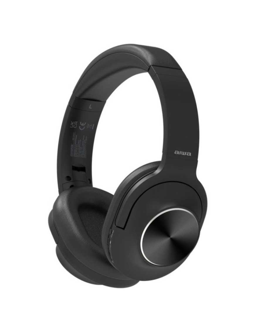Auriculares Inalámbricos Aiwa HST-220BT/BK/ con Micrófono/ Bluetooth/ Negro