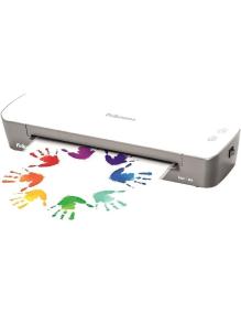 Plastificadora Fellowes Ion A4 4560001/ hasta A4 y 80-125 Micras/ Blanca y Gris