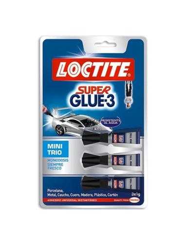 Pegamento en Tubo Loctite Super Glue-3 Mini Trio/ 3 x 1g