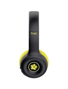 Auriculares Infantiles Inalámbricos Trust Nouna Kids/ con Micrófono/ Negros