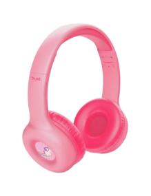 Auriculares Infantiles Inalámbricos Trust Nouna Kids/ con Micrófono/ Rosas