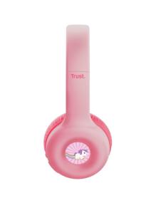 Auriculares Infantiles Inalámbricos Trust Nouna Kids/ con Micrófono/ Rosas