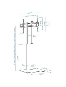 Soporte de Suelo Inclinable TooQ FS2288M-B para TV de 32-85'/ hasta 40kg