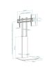 Soporte de Suelo Inclinable TooQ FS2288M-B para TV de 32-85'/ hasta 40kg