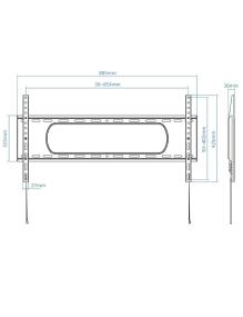 Soporte de Pared TooQ LP1090F-B para TV de 43-90'/ hasta 80kg