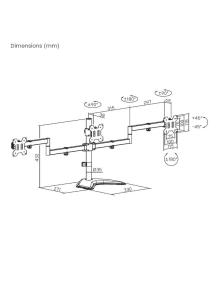 Soporte para 3 Monitores Aisens DT27TSR-287/ hasta 10kg