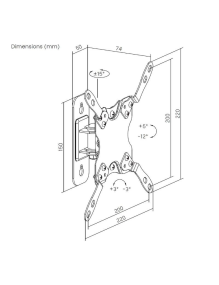 Soporte de Pared Giratorio/ Inclinable/ Nivelable Aisens WT42TSL-273 para Monitores y TV de 13-42'/ hasta 20kg