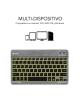 Teclado Compacto Inalámbrico por Bluetooth Subblim Smart Backlit/ Gris