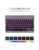 Teclado Compacto Inalámbrico por Bluetooth Subblim Smart Backlit/ Gris