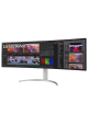 Monitor Gaming Ultrapanorámico Curvo LG UltraGear 49WQ95C-W 49'/ Dual QHD/ Multimedia/ Regulable en altura/ Blanco