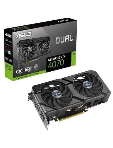 Tarjeta Gráfica Asus Dual GeForce RTX 4070 EVO OC Edition/ 12GB GDDR6