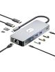 Docking USB Tipo-C Leotec LEDS02/ 3xUSB/ 1xUSB Tipo-C/ 1xUSB Tipo-C PD/ 2xHDMI 4K/ 1xRJ45/ 1xLector Tarjetas SD y MicroSD/ Gris