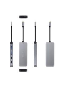 Docking Tipo-C Nanocable 10.16.1006/ 2xUSB/ 1xHDMI 4K/ 2xUSB Tipo-C/ 1xUSB Tipo-C PD