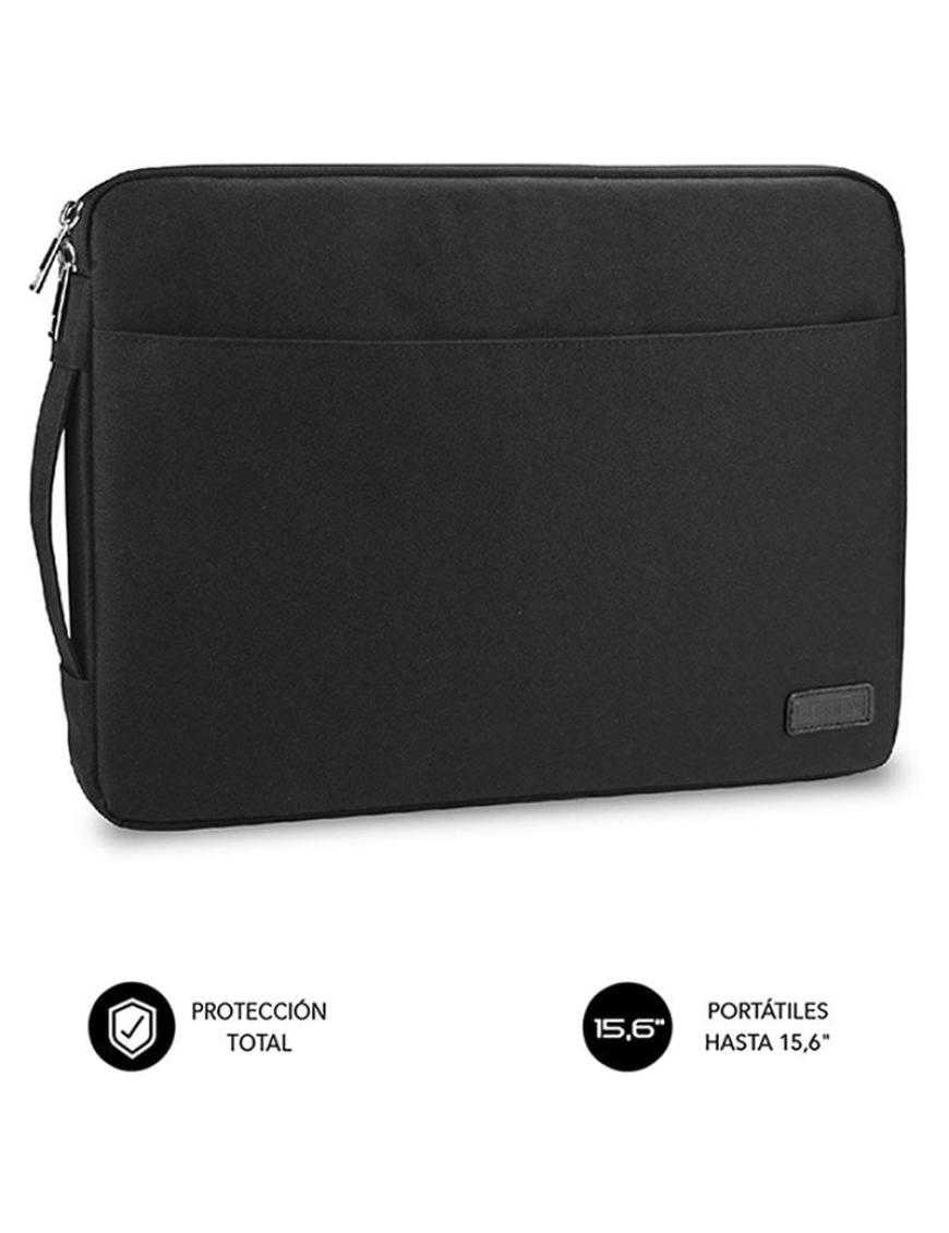 Funda Subblim Urban Laptop Sleeve para Portátiles hasta 15.6'/ Negra