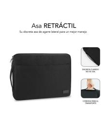 Funda Subblim Urban Laptop Sleeve para Portátiles hasta 15.6'/ Negra